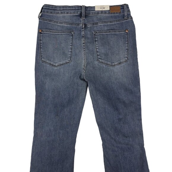 Judy Blue Jeans Women's 11/30 Bootcut Mid-Rise Stretch Distressed Patch JB88696 - Picture 4 of 11